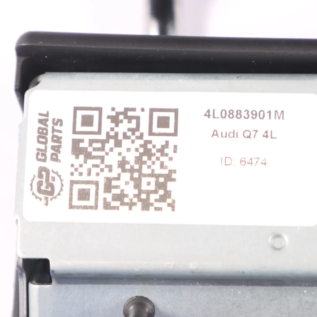 Audi Q7 4L Zagłówek Tylny Lewy Prawy Czarny Skórzany - SKU 4L0883901M - Numer Części 4L0883901M