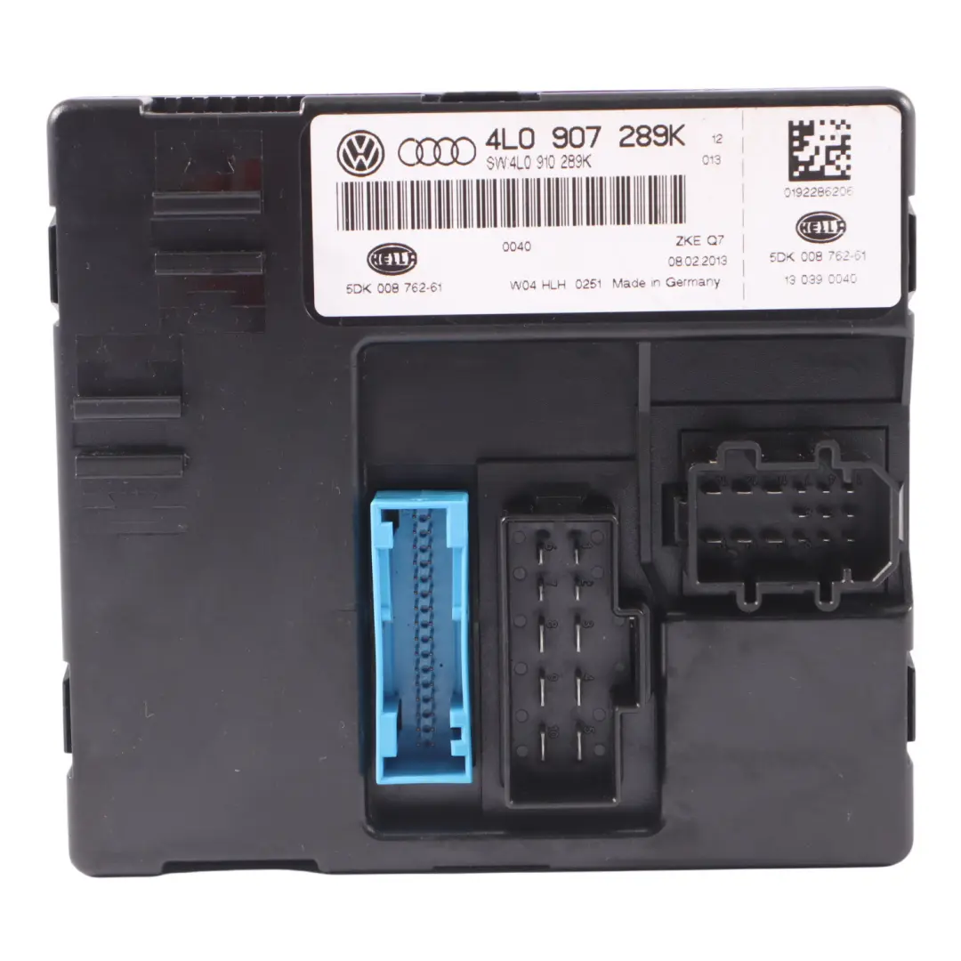 Audi Q7 4L Module l'unité confort commande carrosserie BCM Unité ECU 4L0907289K - SKU 4L0910289K - Numéro de pièce 4L0910289K