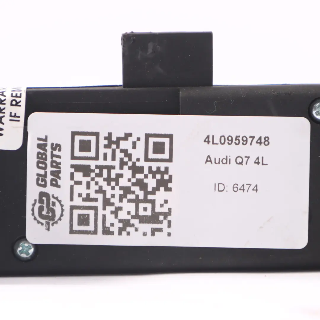 Sitz Steuerungs Schalter Knopfleiste Vorne Rechts für Audi Q7 4L mit Teilenummer 4L0959748 Audi Q7 4L Sitz Steuerungs Schalter Knopfleiste Vorne Rechts - SKU 4L0959748 - Teilenummer 4L0959748