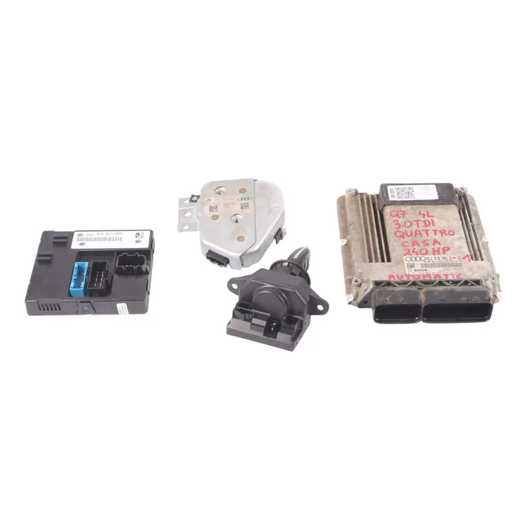 Audi Q7 4L 3.0 TDI CASA 240HP Quattro Engine ECU Kit 4L2910401B Lock + Key - SKU 4L1910401D-1 - Part number 4L1910401D