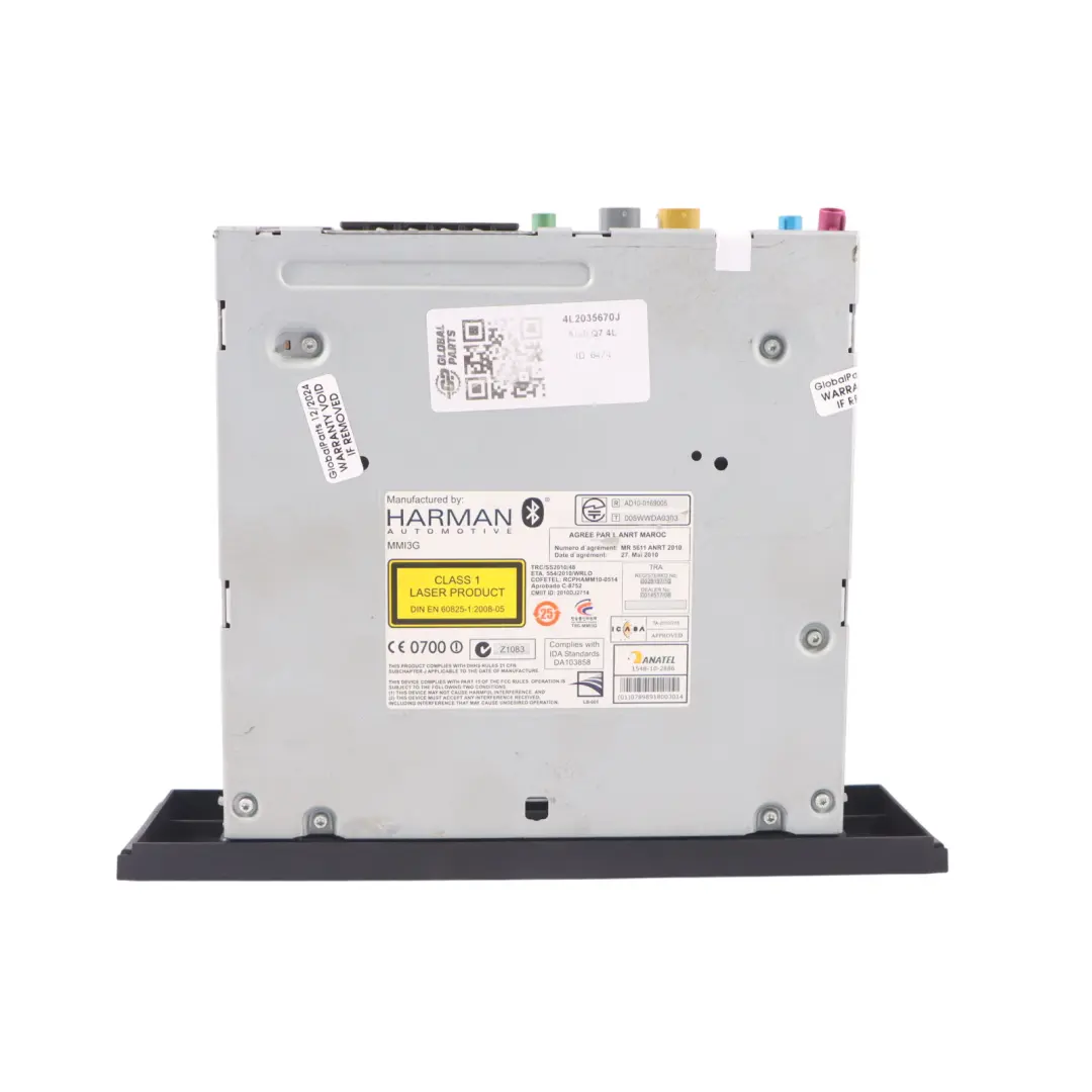 Head Unit Radio Player Navigation Control Module Alpine to Audi Q7 4L with Part number 4L2035670J Audi Q7 4L Head Unit Radio Player Navigation Control Module Alpine - SKU 4L2035670J - Part number 4L2035670J