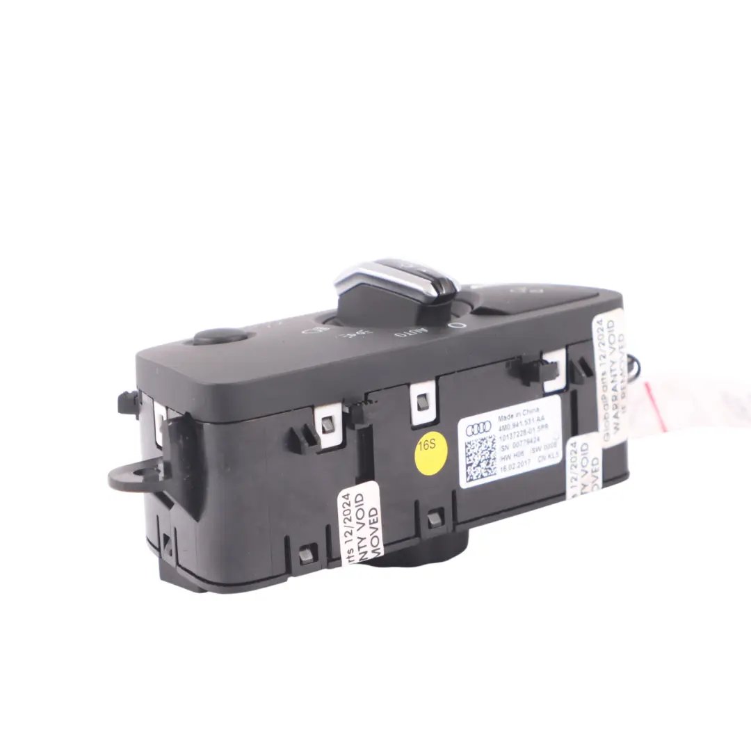 Audi A4 A5 B9 Headlight Headlamp Control Switch - SKU 4M0941531AA - Part number 4M0941531AA