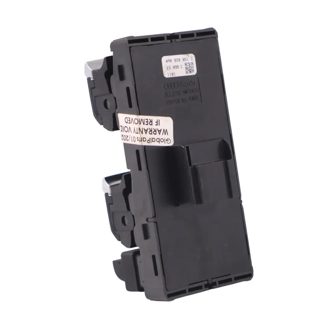 Elevalunas Eléctrico Panel Interruptor Lado Conductor para Audi A4 B9 con número de pieza 4M0959851C Audi A4 B9 Elevalunas Eléctrico Panel Interruptor Lado Conductor - SKU 4M0959851C - Número de pieza 4M0959851C