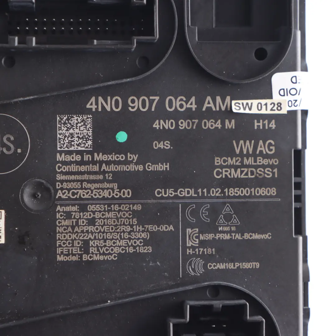Audi Q5 FY Body Control Unit Module BCM2 On-board Power Supply 4N0907064AH - SKU 4N0907064AM - Part number 4N0907064AM