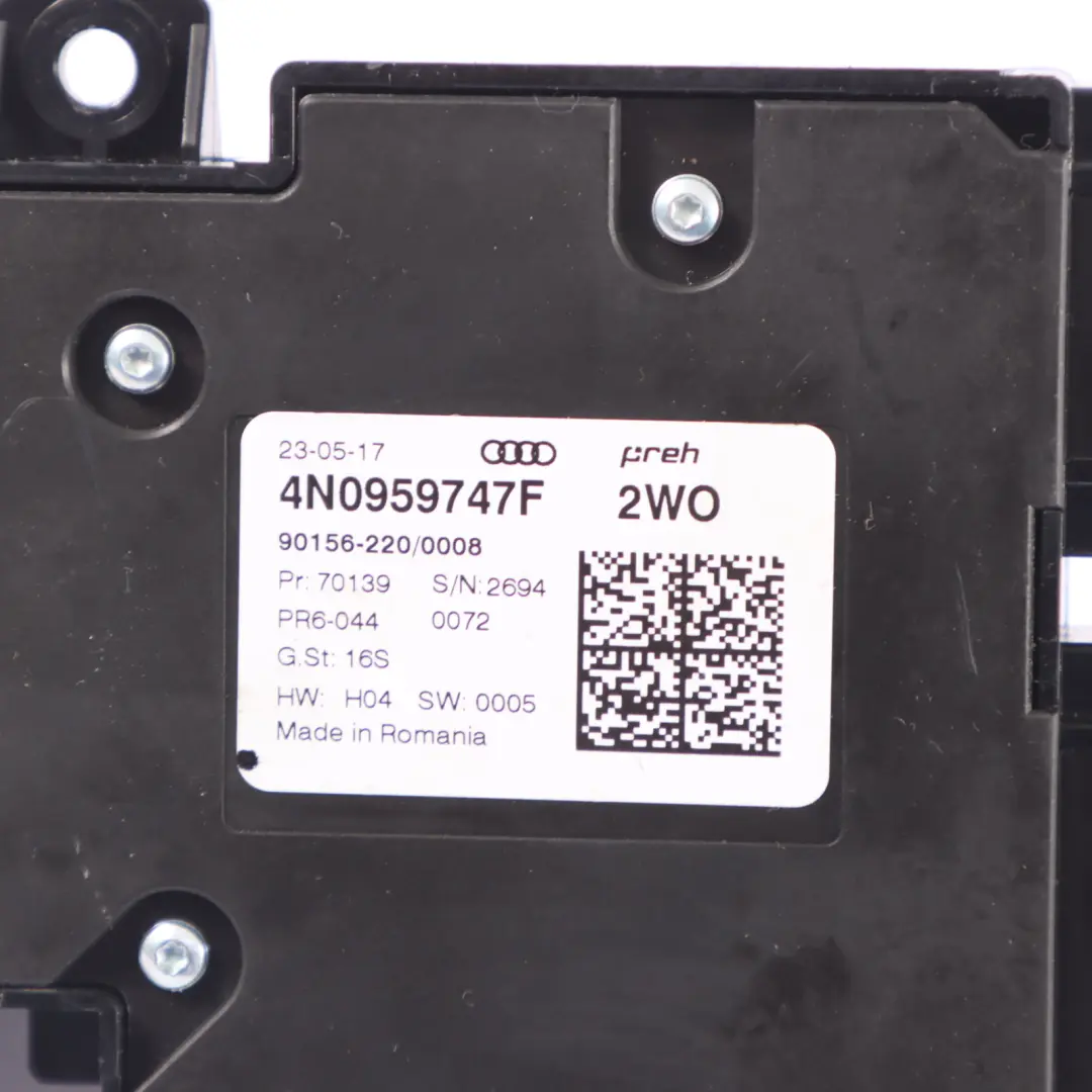 Audi S3 8Y Seat Control Switch Button Front Left N/S - SKU RHD-4N0959747F - Part number 4N0959747F