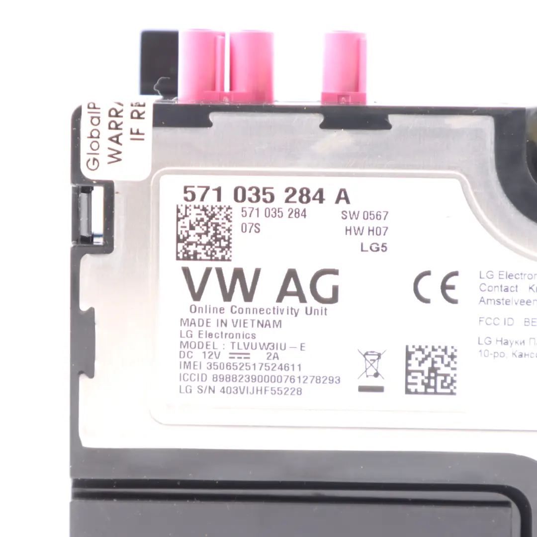 8Y Bluetooth Module Multimedia Control Unit Cover Unit to Audi S3 with Part number 571035284A Audi S3 8Y Bluetooth Module Multimedia Control Unit Cover Unit - SKU 571035284A - Part number 571035284A