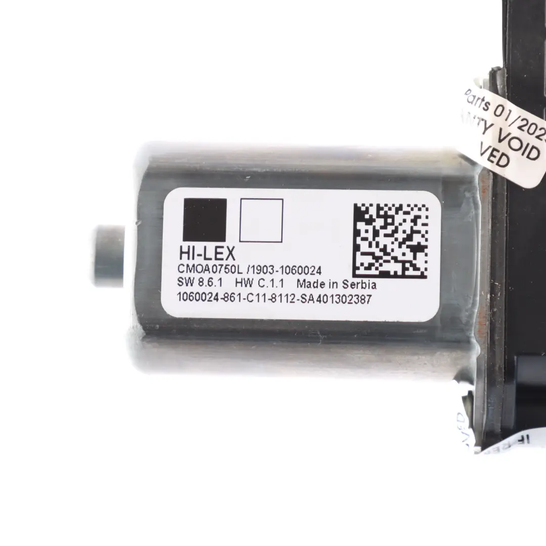 BMW F40 Silnik Mechanizmu Podnośnika Szyby Drzwi Lewy Przód - SKU 5A02D61 - Numer Części 5A02D61