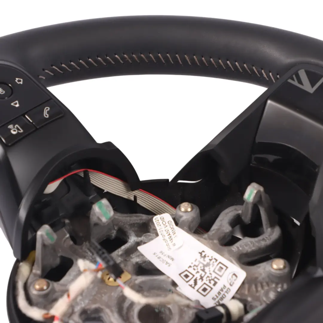 Volante Mini F54 F55 F56 F60 LCI Pelle Nera Sport Filetti Bianchi - SKU 5A0C815 - Numero di parte 5A0C815