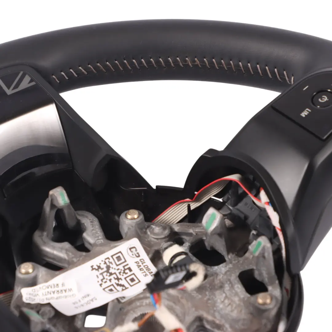 Volante Mini F54 F55 F56 F60 LCI Pelle Nera Sport Filetti Bianchi - SKU 5A0C815 - Numero di parte 5A0C815