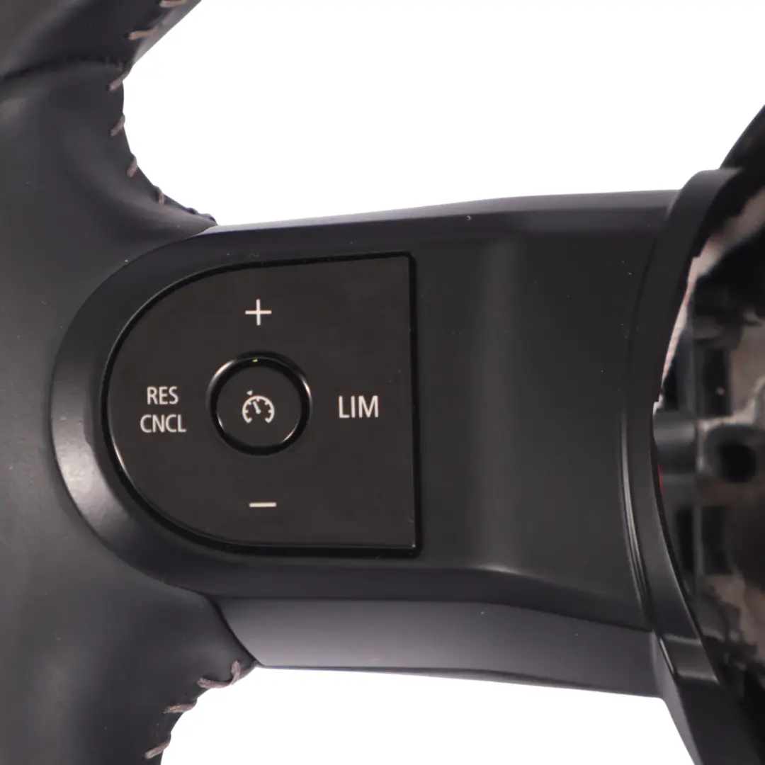 Steering Wheel Mini F54 F55 F56 F60 LCI Black Leather Sport White Threads to with Part number 5A0C815 Steering Wheel Mini F54 F55 F56 F60 LCI Black Leather Sport White Threads - SKU 5A0C815 - Part number 5A0C815