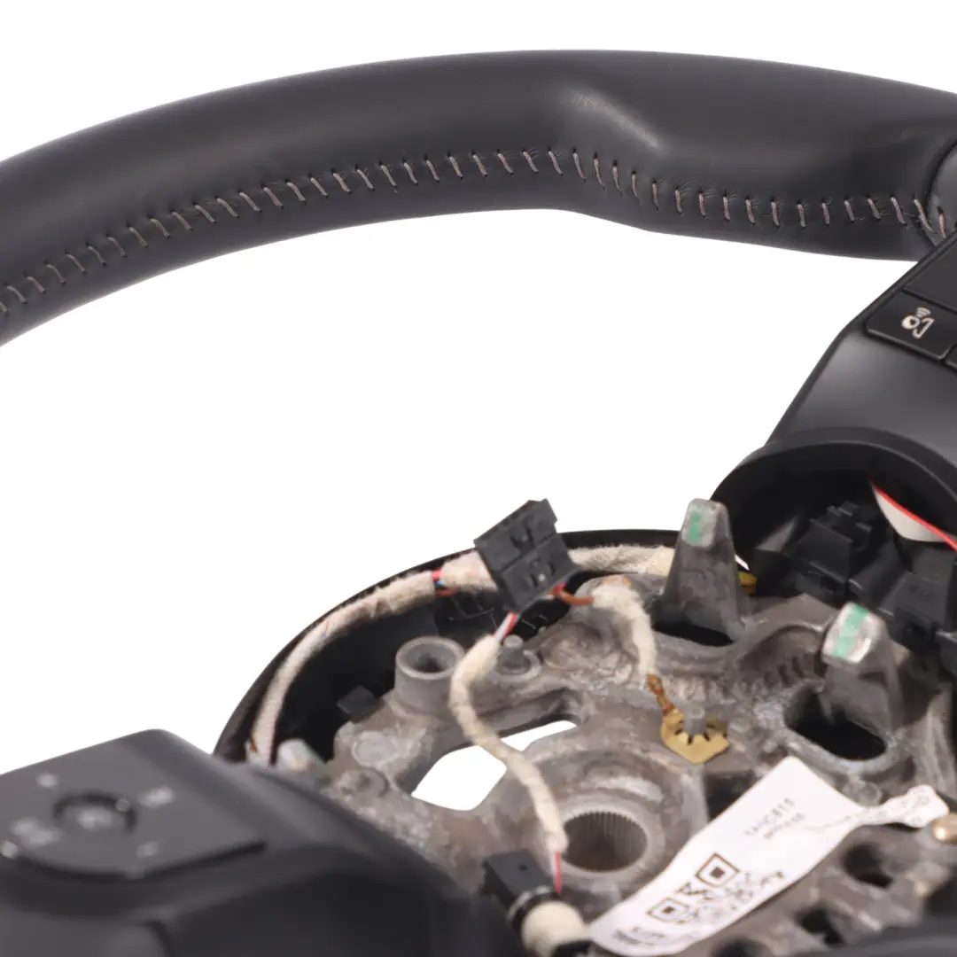 Volant Mini F54 F55 F56 F60 LCI Cuir Noir Sport Fils Blancs - SKU 5A0C815 - Numéro de pièce 5A0C815