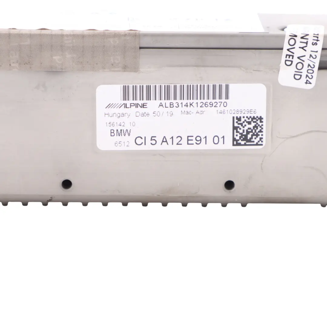 Head Unit Radio Media GPS Sat Navigation Unit to BMW F44 G20 G21 RP with Part number 5A12E91 BMW F44 G20 G21 RP Head Unit Radio Media GPS Sat Navigation Unit - SKU 5A12E91 - Part number 5A12E91