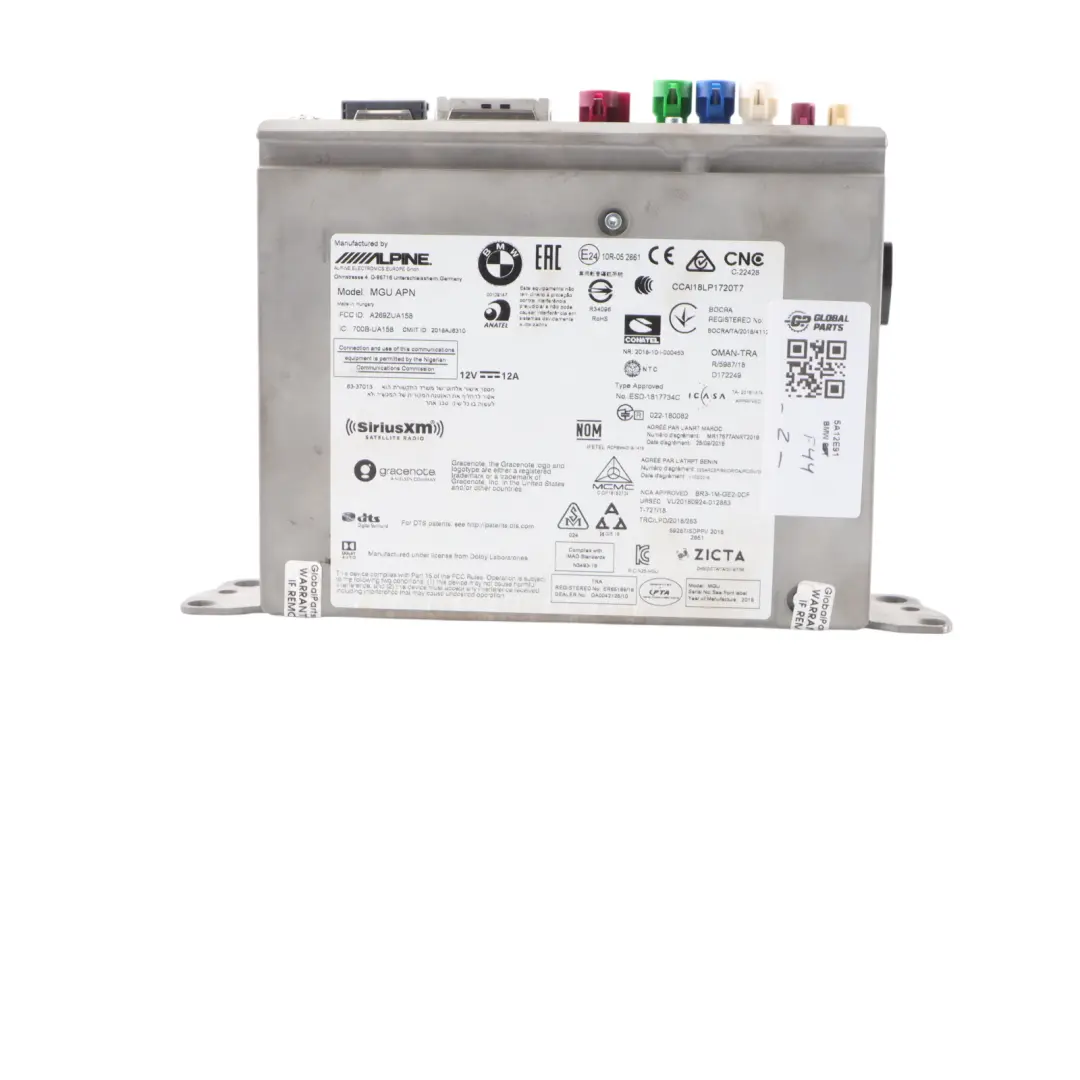 Head Unit Radio Media GPS Sat Navigation Unit to BMW F44 G20 G21 RP with Part number 5A12E91 BMW F44 G20 G21 RP Head Unit Radio Media GPS Sat Navigation Unit - SKU 5A12E91 - Part number 5A12E91