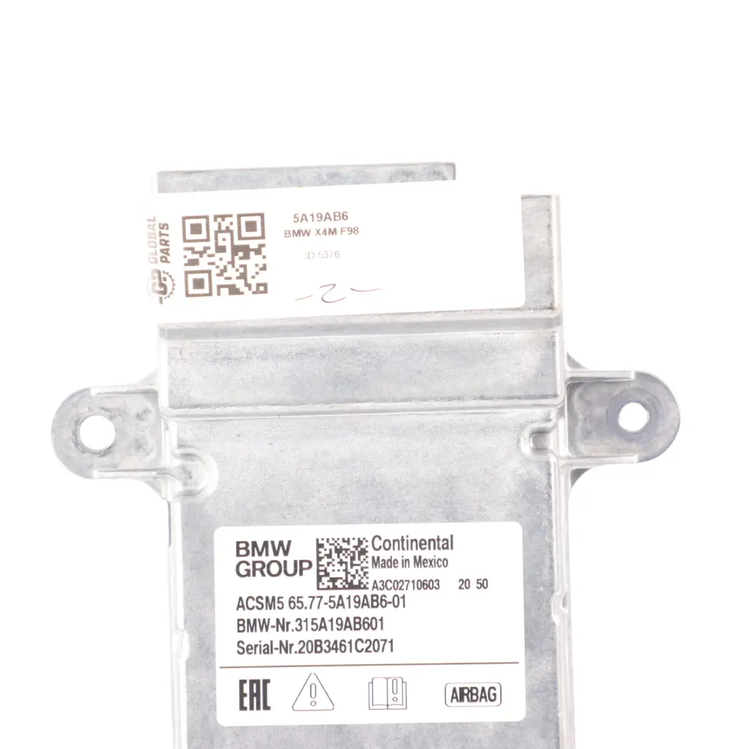 Air Module BMW G38 G08 G01 F97 X3M F98 X4M Domain Control Module Unit - SKU 5A19AB6 - Part number 5A19AB6