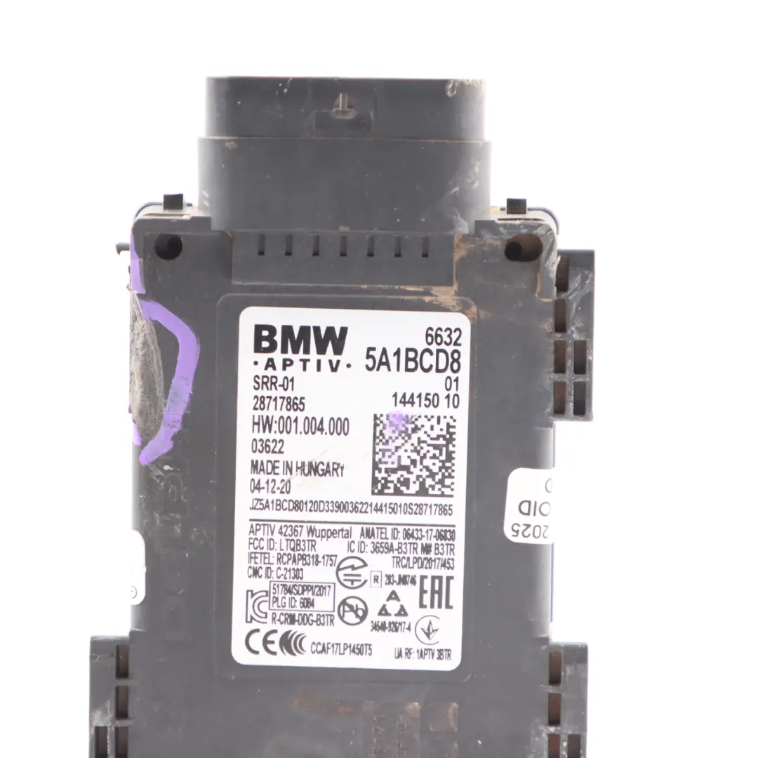 Blind Spot Sensor Module BMW G16 X4M F98 Distance Sensor Monitor Unit to with Part number 5A1BCD8 Blind Spot Sensor Module BMW G16 X4M F98 Distance Sensor Monitor Unit - SKU 5A1BCD8-1 - Part number 5A1BCD8