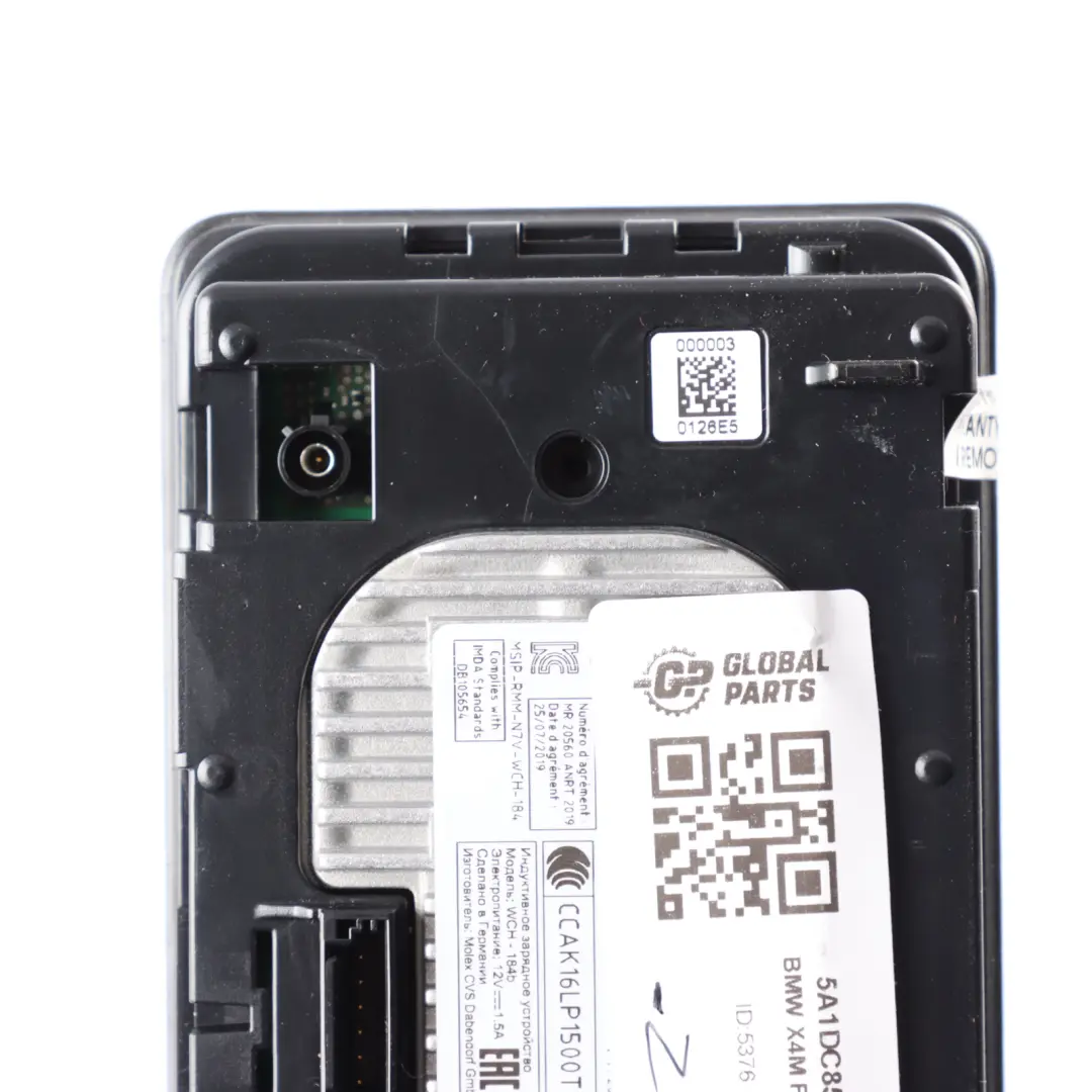 Wireless Charger Console Phone Charging Module to BMW G01 G08 G11 G12 with Part number 5A1DC85 BMW G01 G08 G11 G12 Wireless Charger Console Phone Charging Module - SKU 5A1DC85 - Part number 5A1DC85