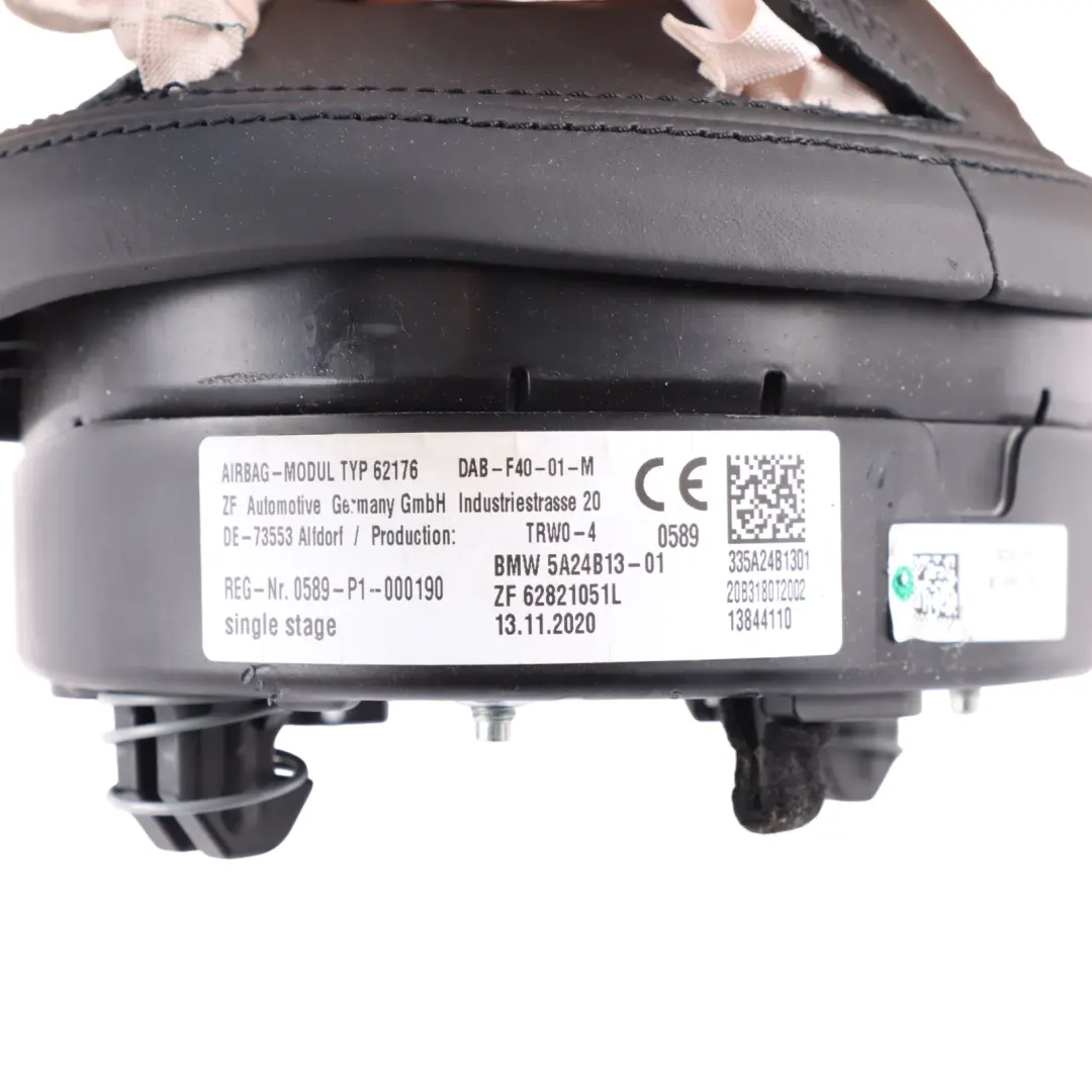 M135iX Steering Wheel Insert Air Module Leather Black DAMAGED to BMW F40 with Part number 5A24B13 BMW F40 M135iX Steering Wheel Insert Air Module Leather Black DAMAGED - SKU 5A24B13 - Part number 5A24B13