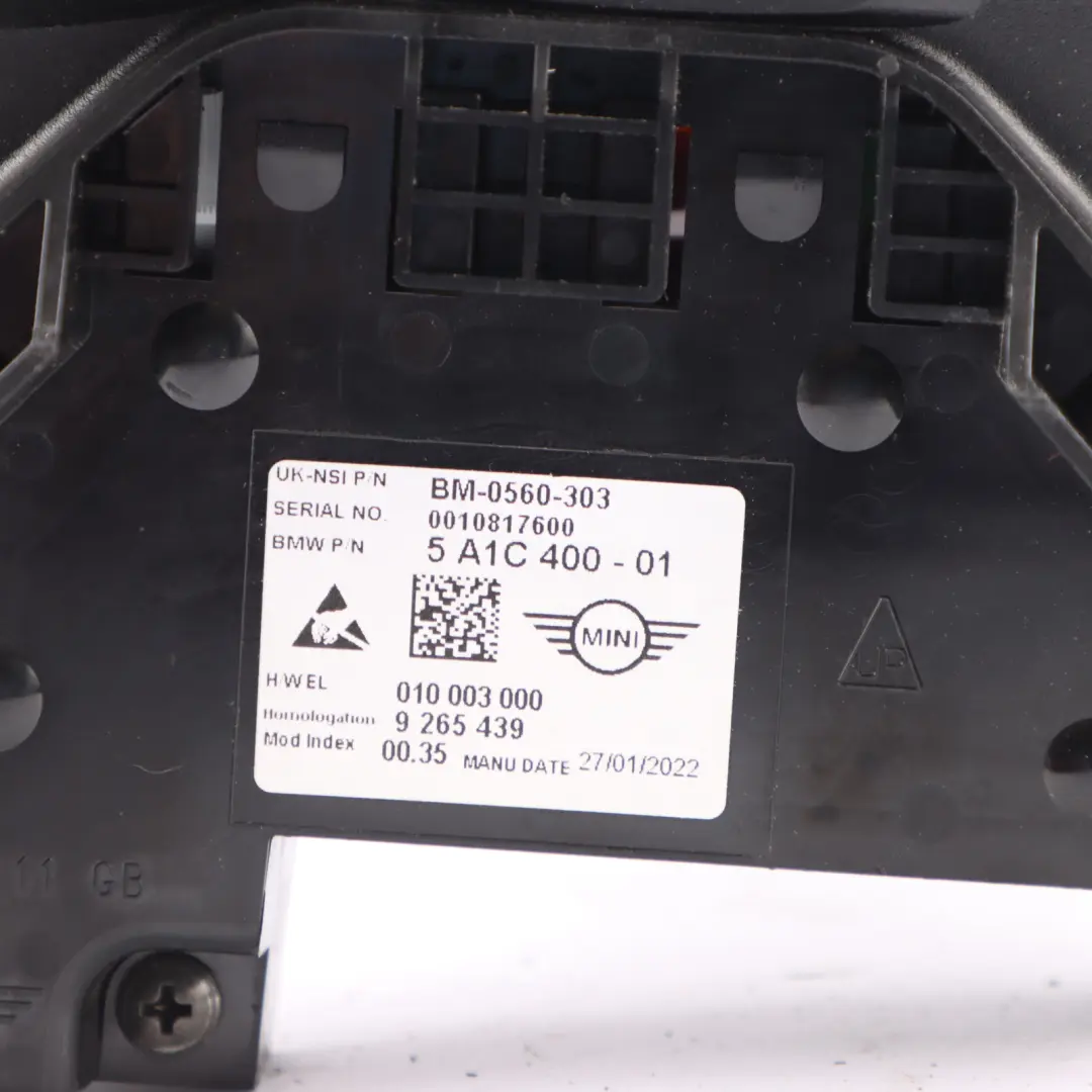 Speedometer Clock Instrument Cluster to Mini Cooper F55 F56 F60 Petrol with Part number 5A5C5F8 Mini Cooper F55 F56 F60 Petrol Speedometer Clock Instrument Cluster - SKU 5A5C5F8 - Part number 5A5C5F8
