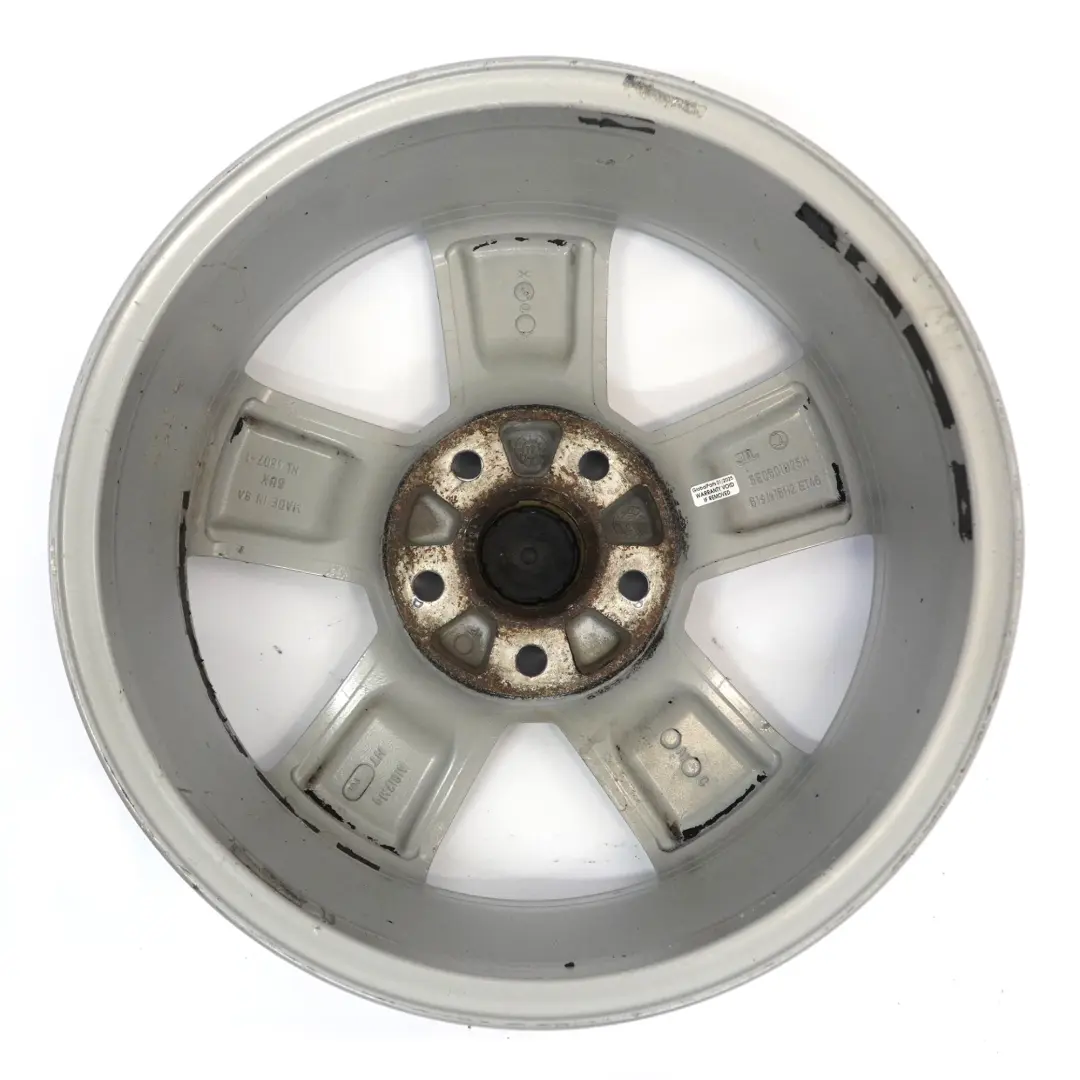 Skoda Octavia Mk3 5E Silver Alloy Wheel Rim 6,5J 16" ET:46 Star Spoke - SKU 5E0601025H-3 - Part number 5E0601025H