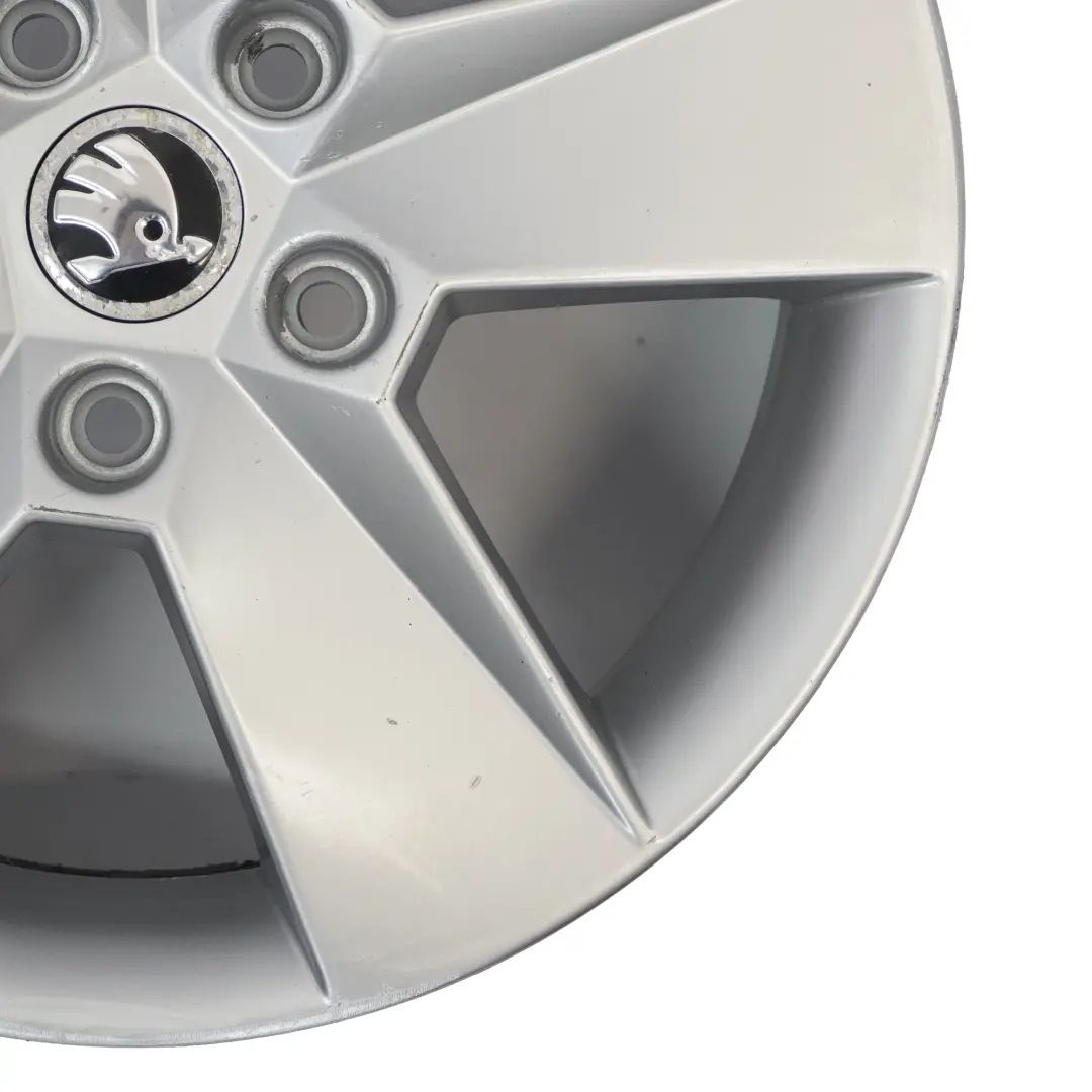 Skoda Octavia Mk3 5E Silver Alloy Wheel Rim 6,5J 16" ET:46 Star Spoke - SKU 5E0601025H-3 - Part number 5E0601025H