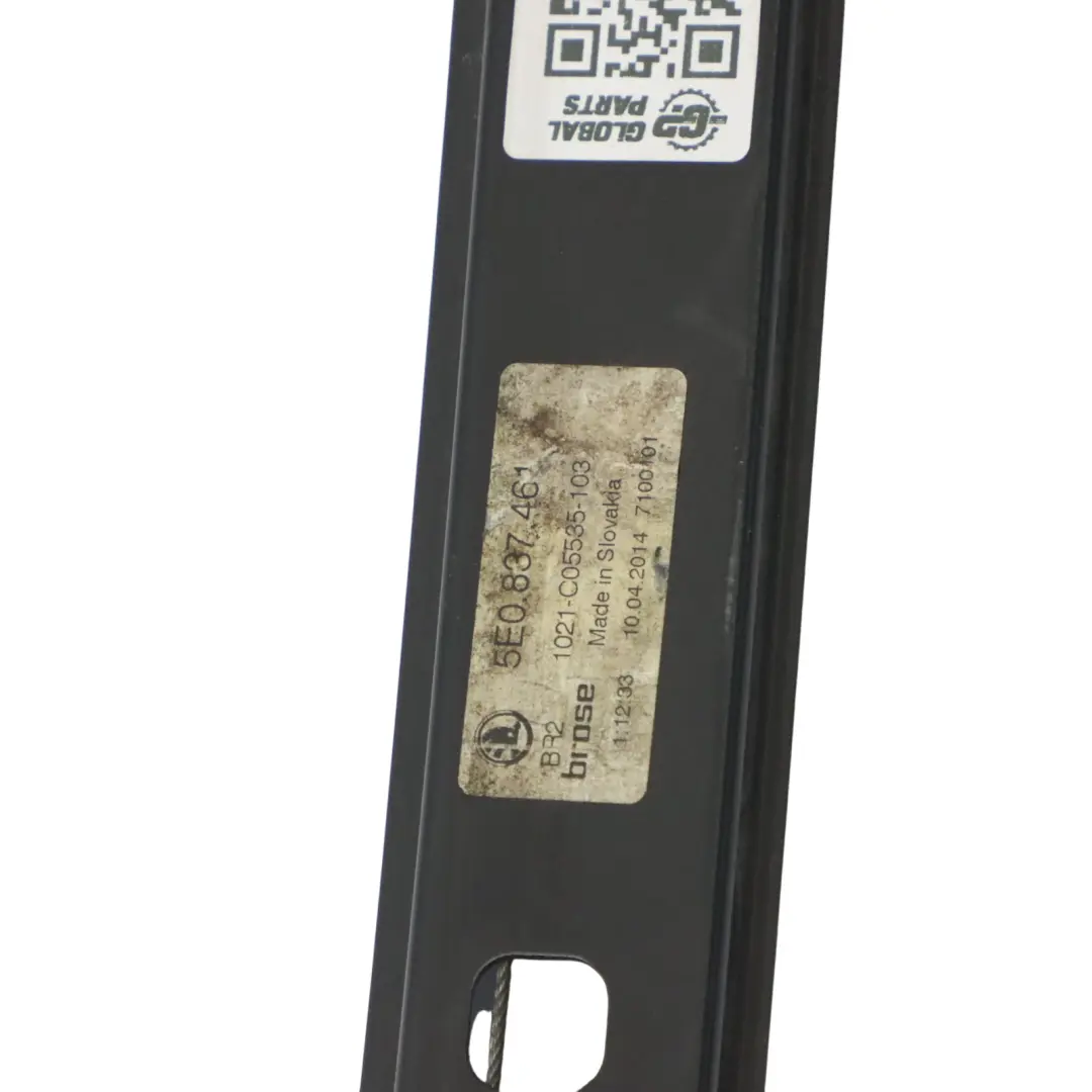 Skoda Octavia 5E Door Window Lifter Regulator Unit Front Left N/S - SKU 5E0837461 - Part number 5E0837461