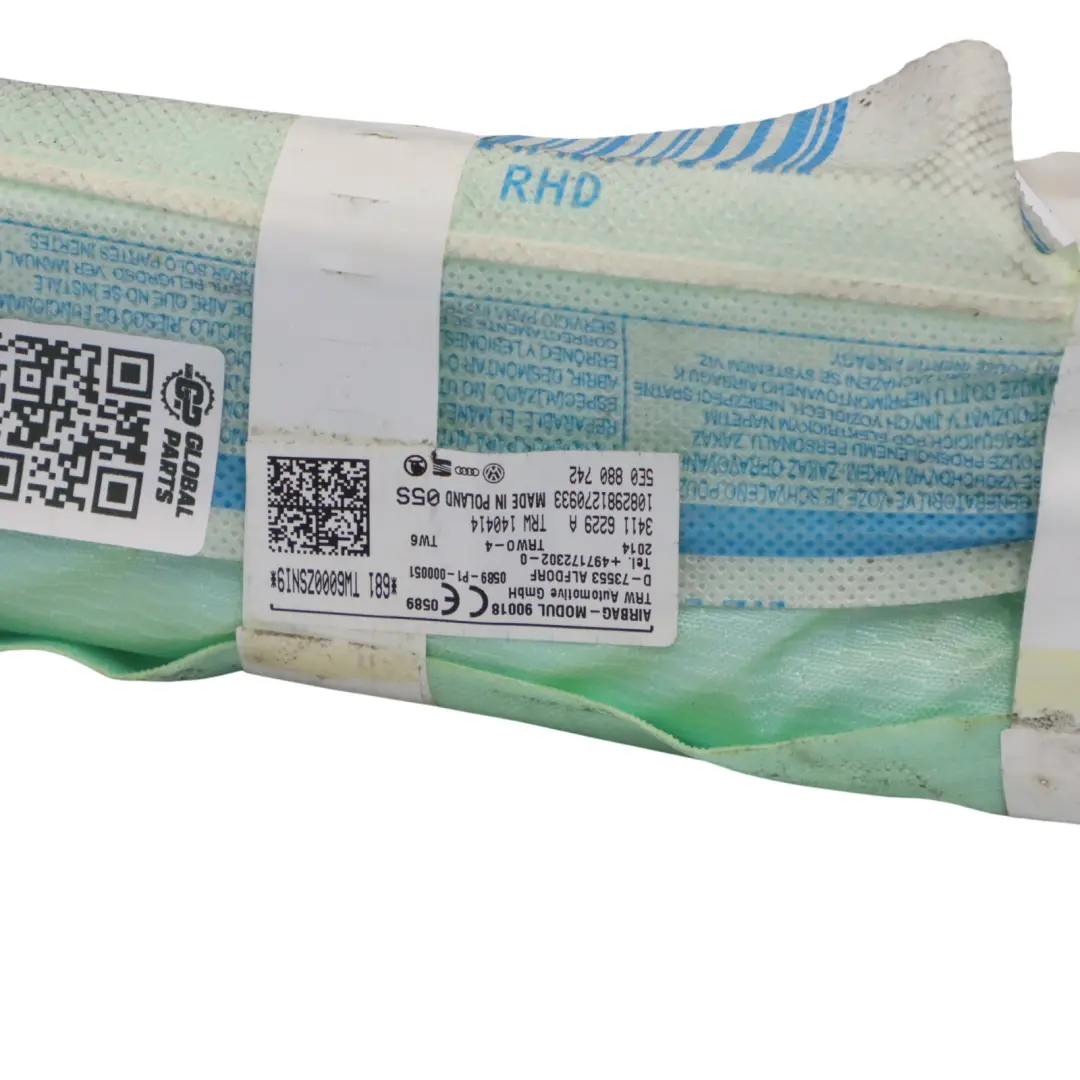 Skoda Octavia 5E Kurtyna Powietrzna Prawa Airbag - SKU 5E0880742 - Numer Części 5E0880742