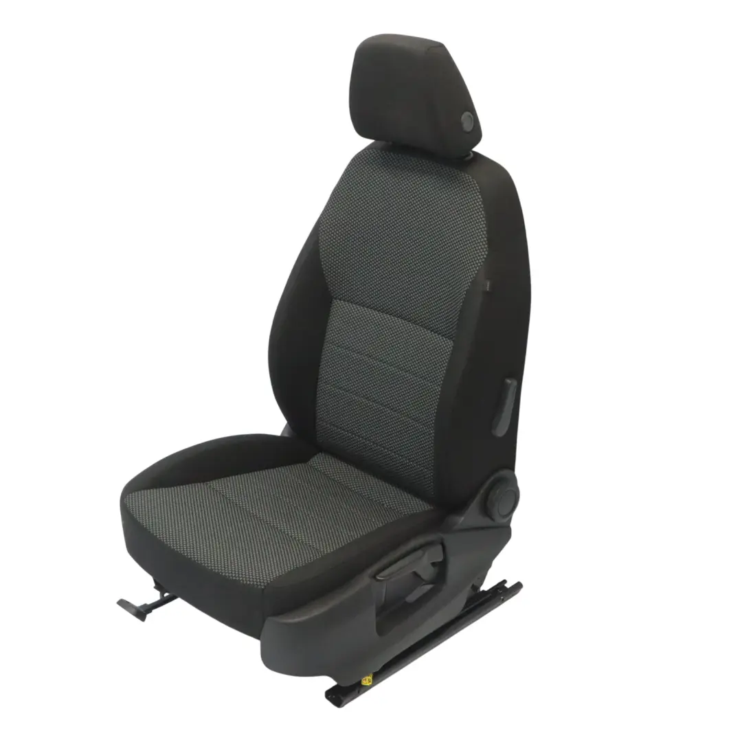 Skoda Octavia Mk3 5E Sitz Vorne Links Interieur Stoff Satin Schwarz - SKU 5E0881805C-1 - Teilenummer 5E0881805C