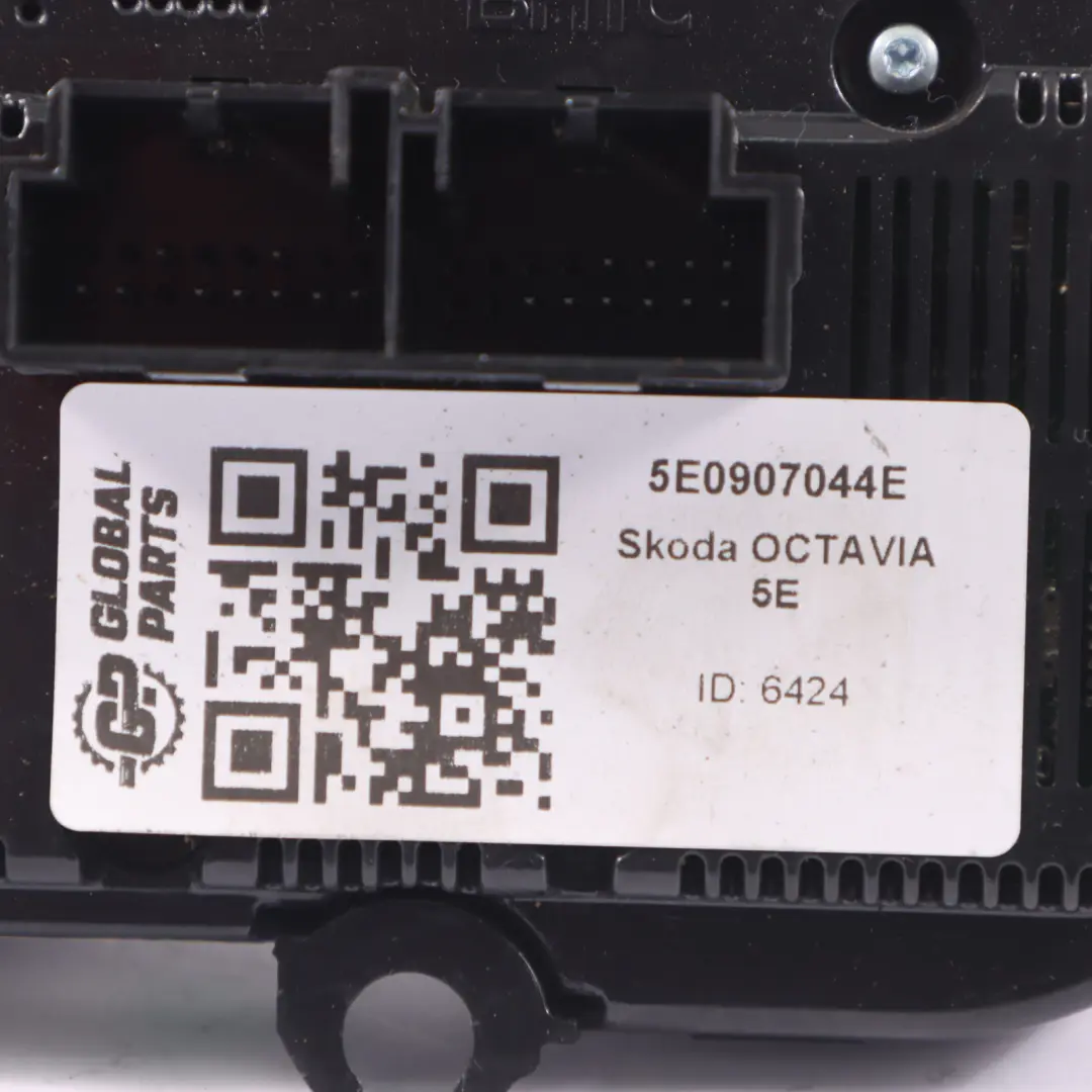 Skoda Octavia 5E A/C Air Condition Climate Control Switch Panel - SKU 5E0907044E - Part number 5E0907044E