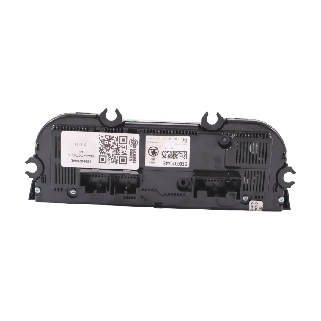 A/C Air Condition Climate Control Switch Panel to Skoda Octavia 5E with Part number 5E0907044E Skoda Octavia 5E A/C Air Condition Climate Control Switch Panel - SKU 5E0907044E - Part number 5E0907044E