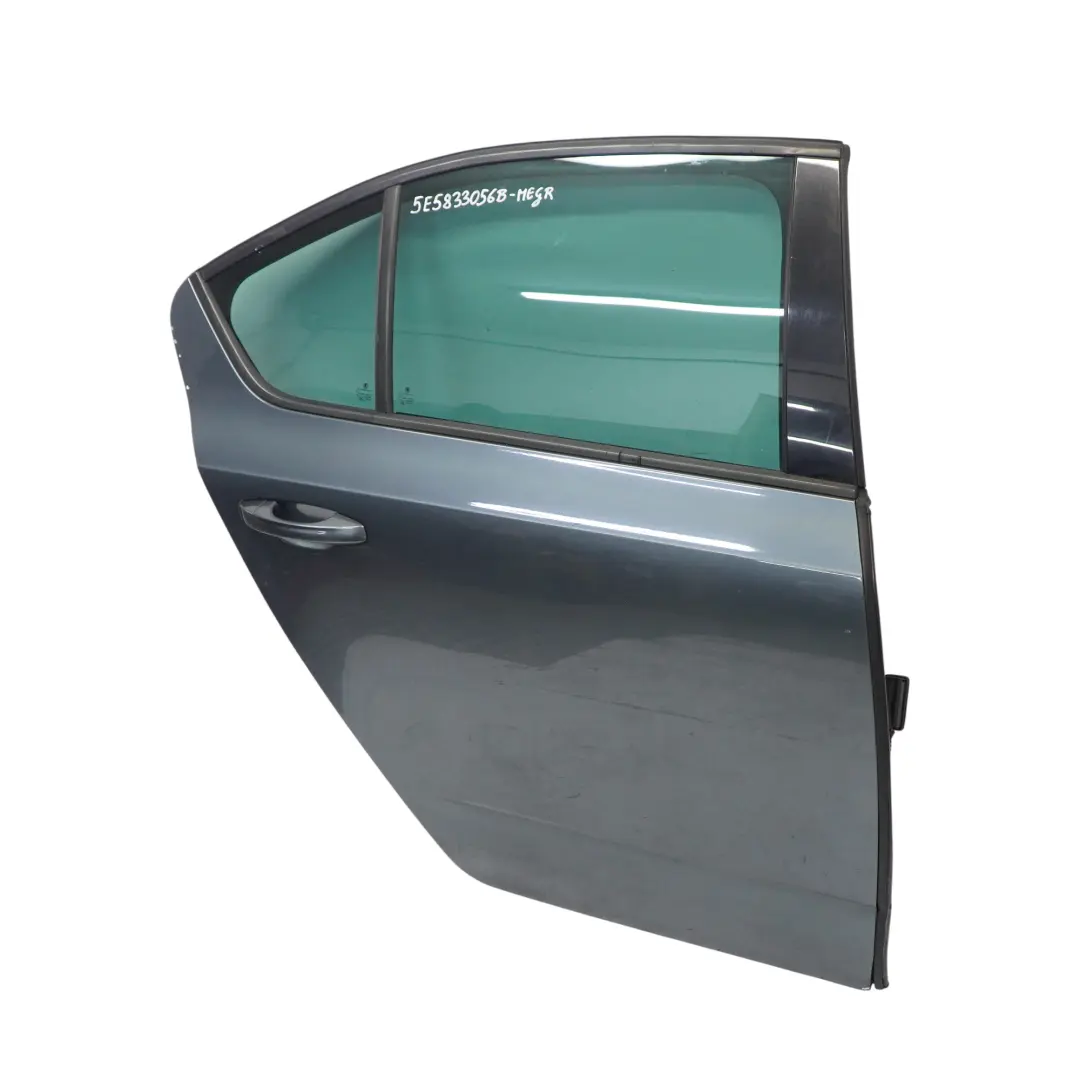 Skoda Octavia 5E Tür hinten rechts Metall Grau Metallic - F7Y - SKU 5E5833056B-MEGR - Teilenummer 5E5833056B