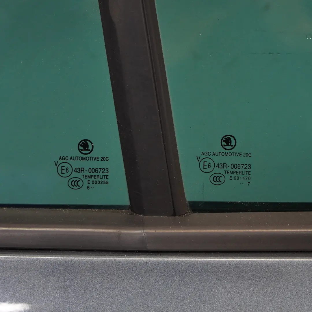 Door Rear Right O/S Covering Panel Metal Grey Metallic - F7Y to Skoda Octavia 5E with Part number 5E5833056B Skoda Octavia 5E Door Rear Right O/S Covering Panel Metal Grey Metallic - F7Y - SKU 5E5833056B-MEGR - Part number 5E5833056B