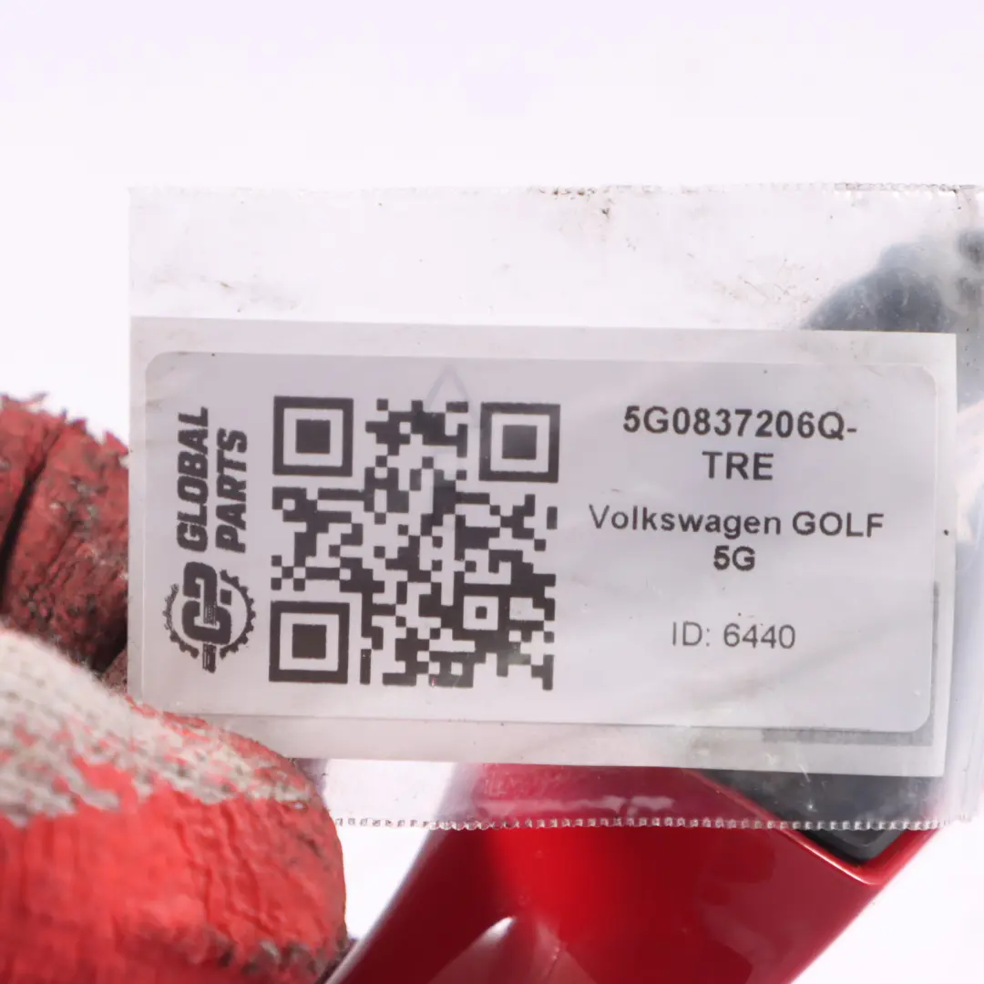 Volkswagen Golf 5G Door Handle Front Front Right O/S Grab Tornado Red - Y3D - SKU 5G0837206Q-TRE - Part number 5G0837206Q-TRE