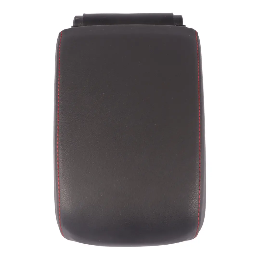 Volkswagen VW Golf VII console centrale bracciolo vassoio finta pelle nero rosso - SKU 5G0864207D-1 - Numero di parte 5G0864207D