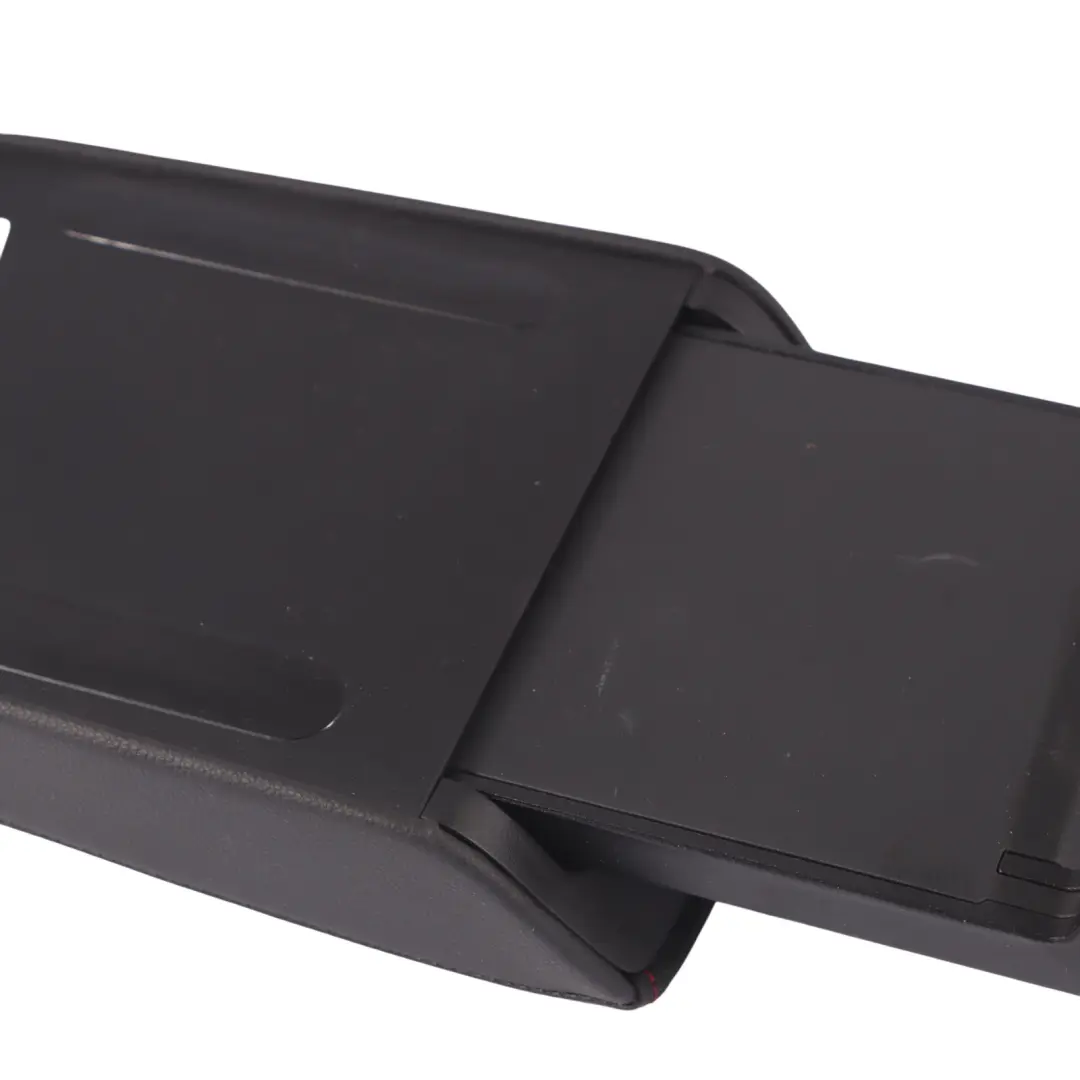 Volkswagen VW Golf VII console centrale bracciolo vassoio finta pelle nero rosso - SKU 5G0864207D-1 - Numero di parte 5G0864207D