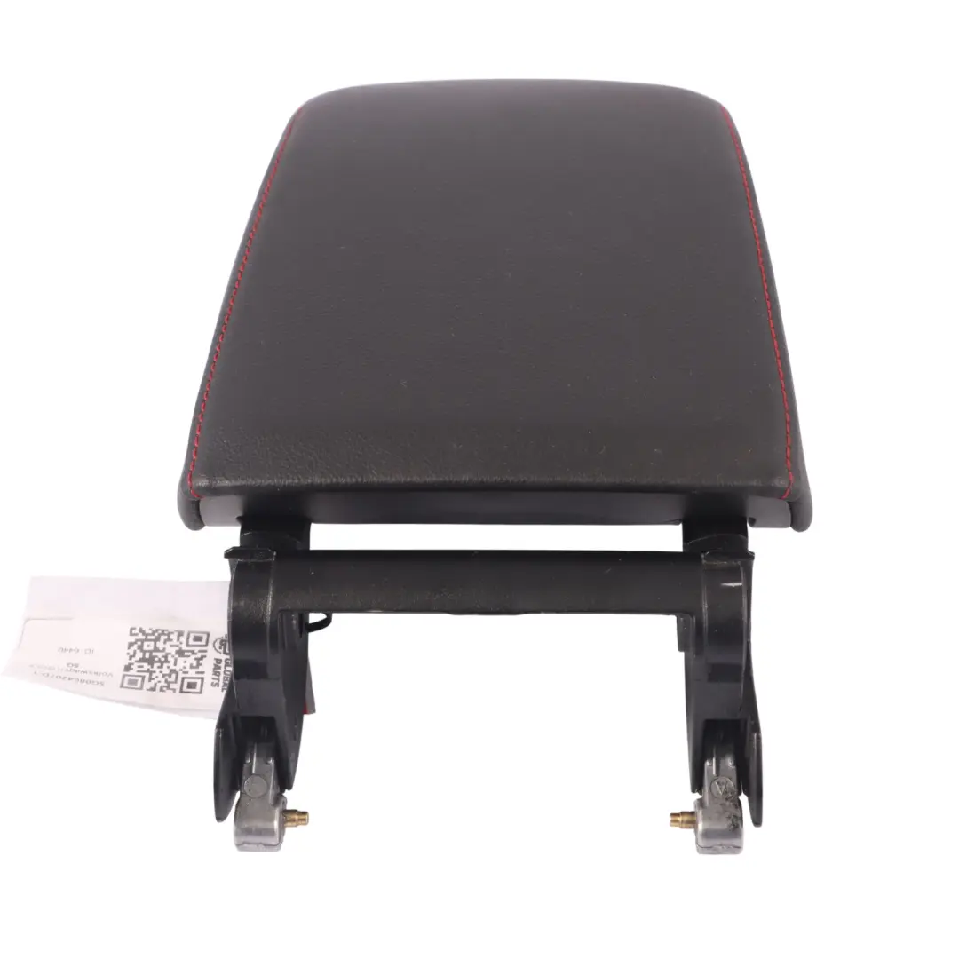 Volkswagen VW Golf VII console centrale accoudoir plateau simili cuir noir rouge - SKU 5G0864207D-1 - Numéro de pièce 5G0864207D
