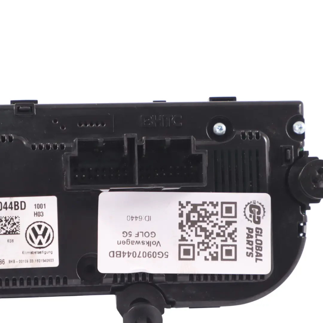 Volkswagen VW Golf VII A/C Pannello di controllo del riscaldamento - SKU 5G0907044BD - Numéro de pièce 5G0907044BD