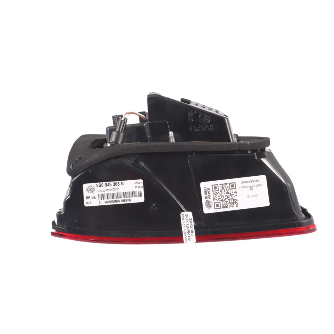 Volkswagen VW Golf Mk7 Trunk Lid Light Rear Lamp Inner Right O/S LED - SKU RHD-5G0945308G - Part number 5G0945308G