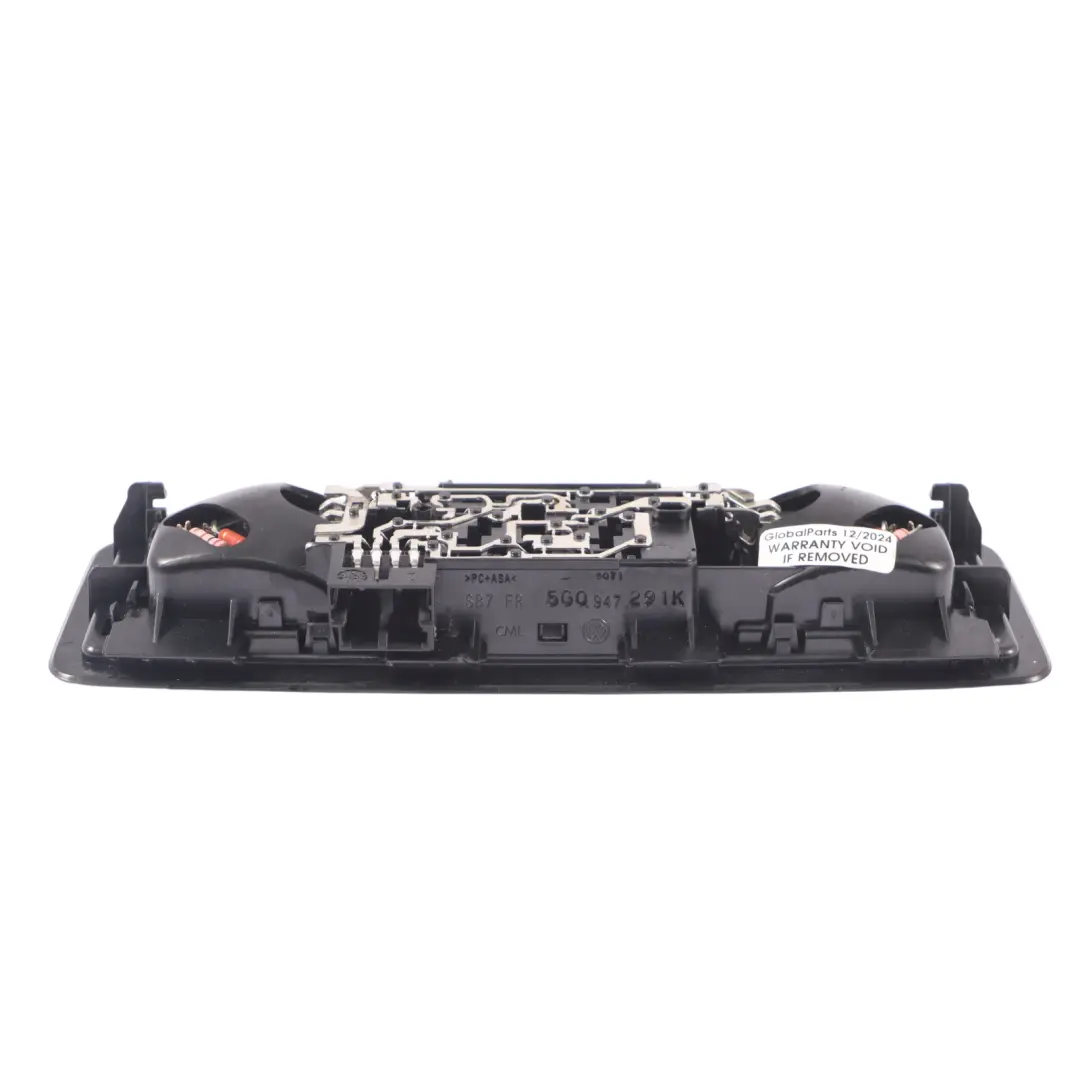 Volkswagen Golf VII Intérieur Feu de toit arrière Lampe de lecture - SKU 5G0947291K - Numéro de pièce 5G0947291K