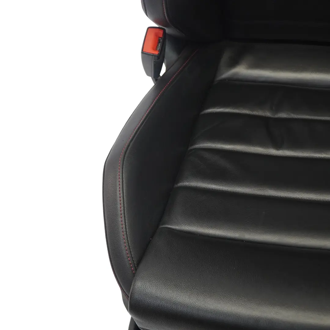 VW Golf 5G Mk7 GTI 5D Asiento Delantero Izquierdo Calefactable Cuero Negro Rojo - SKU 5G4881805FE-1 - Número de pieza 5G4881805FE