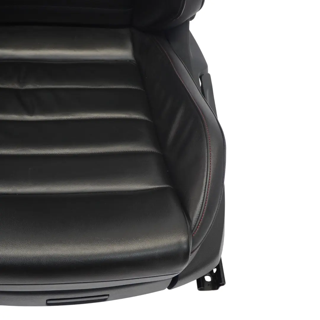 VW Golf 5G Mk7 GTI 5D Sedile Anteriore Sinistro Riscaldato Pelle Nero Rosso - SKU 5G4881805FE-1 - Numero di parte 5G4881805FE