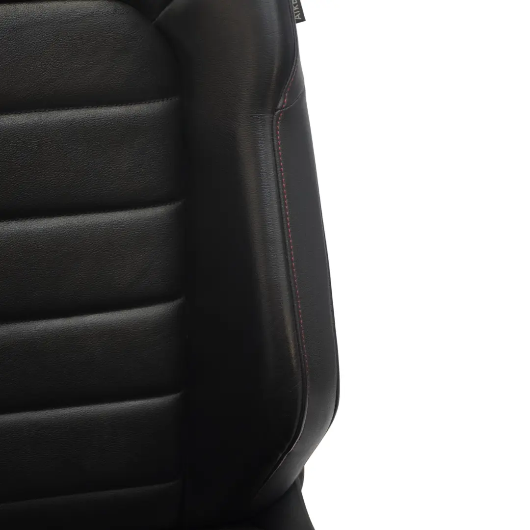 VW Golf 5G Mk7 GTI 5D Asiento Delantero Izquierdo Calefactable Cuero Negro Rojo - SKU 5G4881805FE-1 - Número de pieza 5G4881805FE