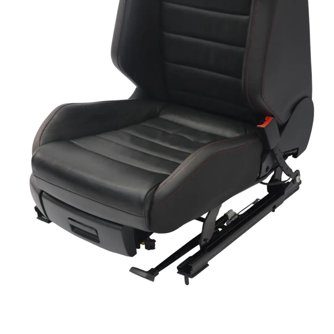 Volkswagen Golf 5G Mk7 GTI 5D Sedile Anterior Destro Riscaldato Pelle Nero Rosso - SKU 5G4881806FE-1 - Numero di parte 5G4881806FE
