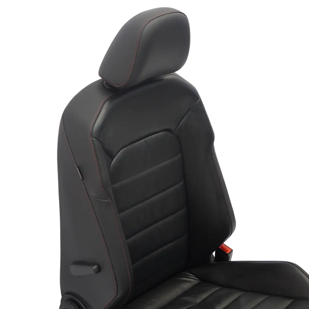 Volkswagen Golf 5G Mk7 GTI 5D Fotel Przedni Prawy Grzany Skórzany Czarny - SKU 5G4881806FE-1 - Numer Części 5G4881806FE