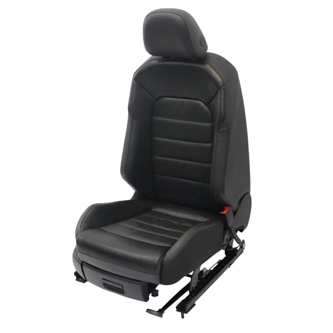 Volkswagen Golf 5G Mk7 GTI 5D Sitz Vorne Rechts Beheizt Leder Schwarz Rot - SKU 5G4881806FE-1 - Teilenummer 5G4881806FE