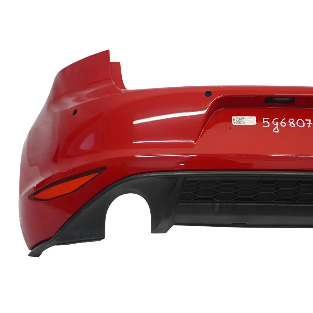 Bumper Rear Trim Panel Covering Tornado Red - Y3D to Volkswagen VW Golf Mk7 with Part number 5G6807417AP Volkswagen VW Golf Mk7 Bumper Rear Trim Panel Covering Tornado Red - Y3D - SKU 5G6807417AP-TRE - Part number 5G6807417AP