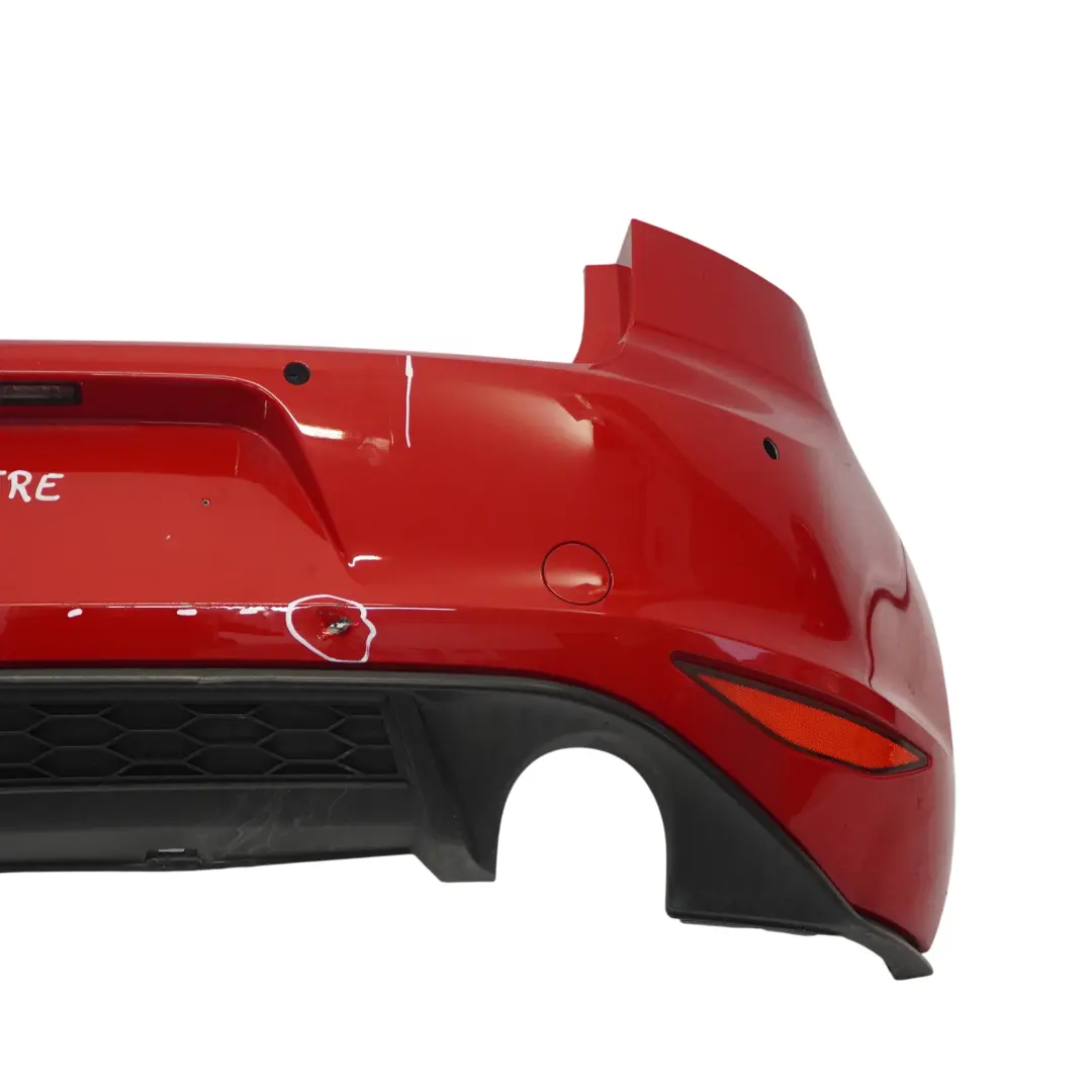 Bumper Rear Trim Panel Covering Tornado Red - Y3D to Volkswagen VW Golf Mk7 with Part number 5G6807417AP Volkswagen VW Golf Mk7 Bumper Rear Trim Panel Covering Tornado Red - Y3D - SKU 5G6807417AP-TRE - Part number 5G6807417AP