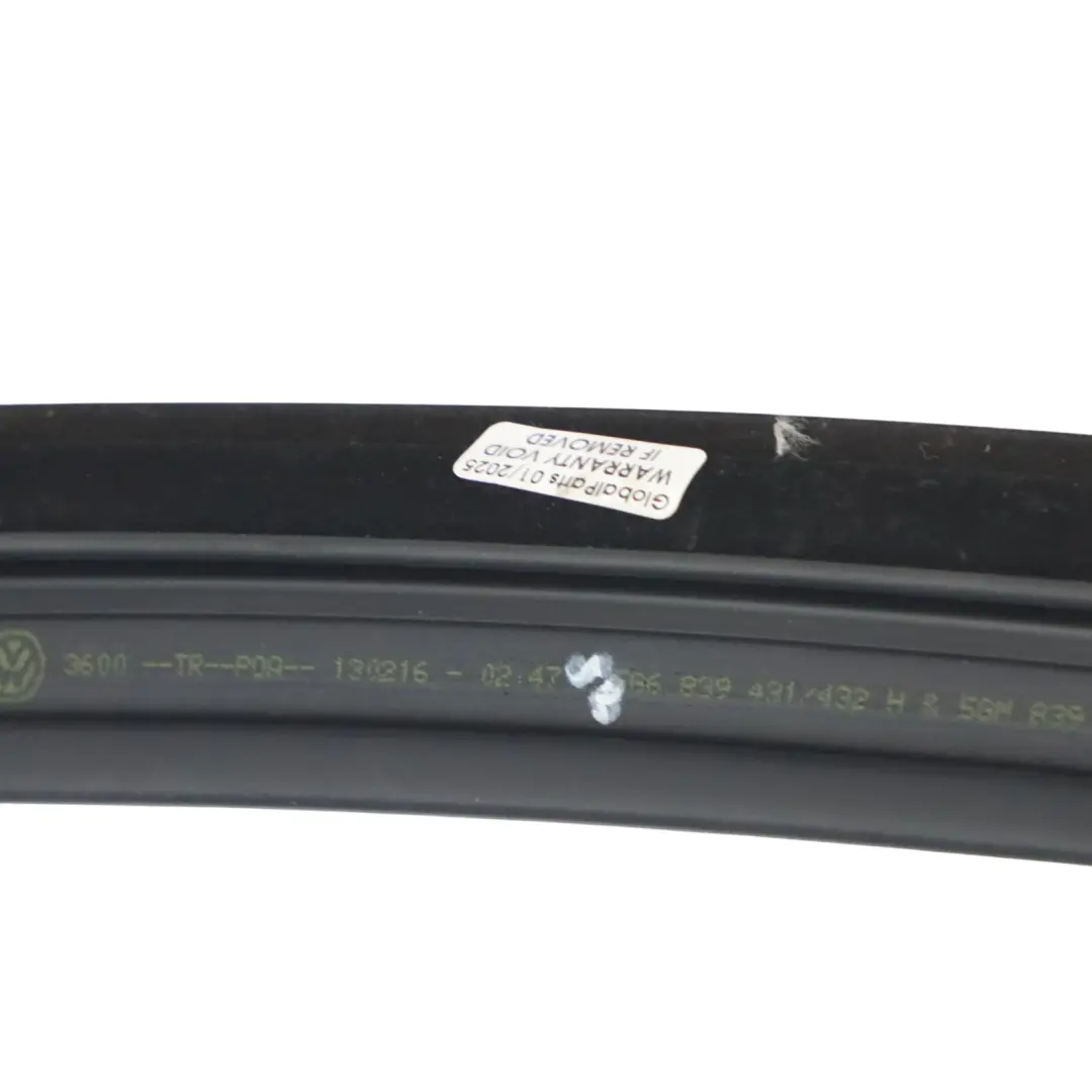 Volkswagen Golf 5G Rear Door Window Seal Gasket Rubber Frame Left N/S - SKU 5G6839431H - Part number 5G6839431H