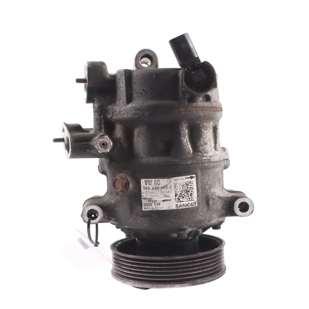 Condizionata Pompa Compressore A/C per Volkswagen Polo 6R Aria con numero di parte 5K0820803C Volkswagen Polo 6R Aria Condizionata Pompa Compressore A/C - SKU 5K0820803C - Numero di parte 5K0820803C