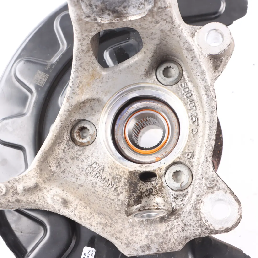 Audi A4 B8 Wheel Carrier Front Left N/S Wheel Hub Holder Brake Disc - SKU 5Q0407257C - Part number 5Q0407257C