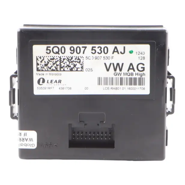 Module de contrôle de la passerelle GCM Unité ECU pour Audi RS3 8V à propos du numéro de pièce 5Q0907530AJ Audi RS3 8V Module de contrôle de la passerelle GCM Unité ECU - SKU 5Q0907530AJ - Numéro de pièce 5Q0907530AJ